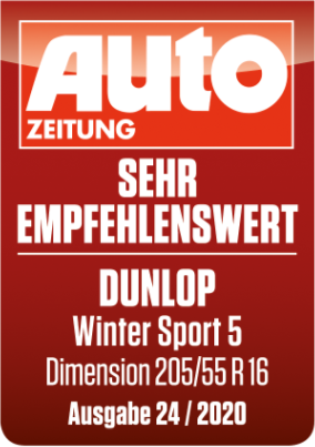 Dunlop Sport Maxx RT 2 - Test-Siegel - AutoMotorSport - Note: Sehr gut - Testsieger